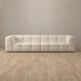 Linen Blend::Juna Comfort Sofa 3 Seater Ivory Linen Blend