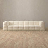 Top Grain Leather::Juna Comfort Sofa 3 Seater Ivory Top Grain Leather