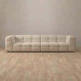 Linen Blend::Juna Comfort Sofa 3 Seater Linen Linen Blend
