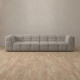 Boucle::Juna Comfort Sofa 3 Seater Pewter Boucle v2