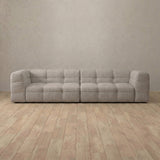 Linen Blend::Juna Comfort Sofa 3 Seater Pewter Linen Blend v2