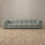 Linen Blend::Juna Comfort Sofa 3 Seater Sage Linen Blend