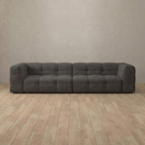 Linen Blend::Juna Comfort Sofa 3 Seater Smoke Linen Blend