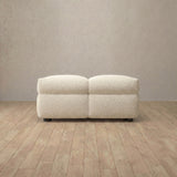 Boucle::Juna Comfort Sofa Ottoman Ivory Boucle