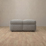 Boucle::Juna Comfort Sofa Ottoman Pewter Boucle