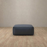 Top Grain Leather::Leather Top Grain Sofa Ottoman InkBlue Top Grain Leather