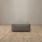 Top Grain Leather::Leather Top Grain Sofa Ottoman Stone Top Grain Leather