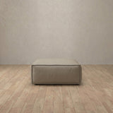 Top Grain Leather::Leather Top Grain Sofa Ottoman Taupe Top Grain Leather