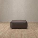 Top Grain Leather::Leather Top Grain Sofa Ottoman Truffle Top Grain Leather