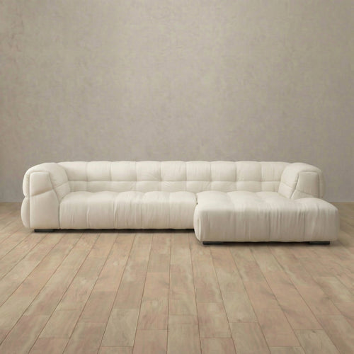 Puff Sofa Chaise Sectional (133")