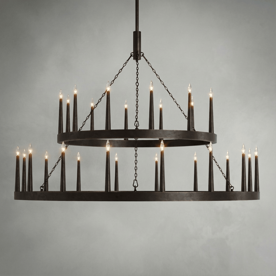 Lineage Two-Tier Chandelier — dimensions