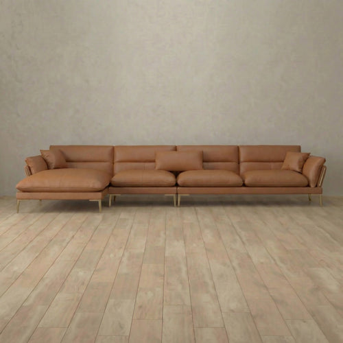 Modern Italian Sofa Chaise Sectional (146")