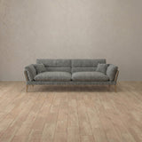 Boucle::Modern Italian Sofa Loveseat (73") Stone Boucle