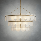 Opaline Three-Tier Chandelier