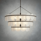 Opaline Three-Tier Chandelier
