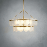 Opaline Two-Tier Chandelier