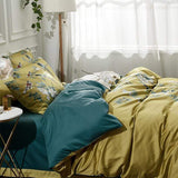 Tranquility Yellow Pillowcase Set (Long-staple Sateen Cotton)