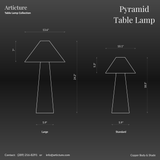 Pyramid Table Lamp