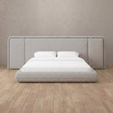 Linen Blend Pewter — Extended Headboard