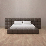 Performance Leather Truffle — Extended Headboard