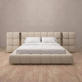 Linen Blend Linen — Extended Headboard with Integrated Lighting