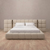 Linen Blend Linen — Extended Headboard with Integrated Lighting