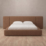 Linen Blend Cognac — Extended Headboard