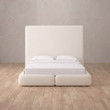Performance Leather Off White — Custom Headboard