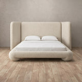 Boucle Cream — Extended Headboard