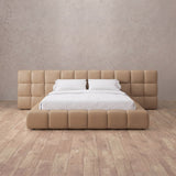 Performance Leather Latte — Extended Headboard