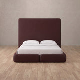 Performance Leather Burgundy — Custom Headboard
