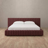 Linen Blend Burgundy — Standard