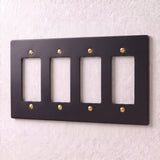 Night Black with Brass::4 Gang
