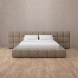 Linen Blend Taupe — Extended Headboard