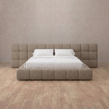 Linen Blend Taupe — Extended Headboard
