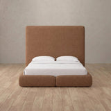 Linen Blend Cognac — Custom Headboard