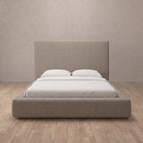 Linen Blend Taupe — Full Height Headboard