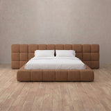 Linen Blend Cognac — Extended Headboard