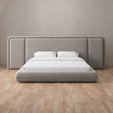 Boucle Pewter — Extended Headboard