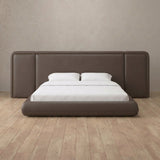 Performance Leather Truffle — Extended Headboard