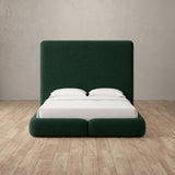 Boucle Forest Green — Custom Headboard