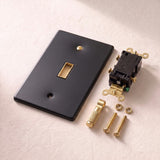 Night Black with Brass