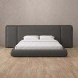 Performance Leather Smoke — Extended Headboard