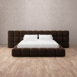 Boucle Espresso — Extended Headboard
