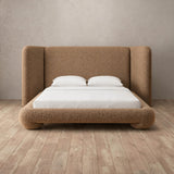 Boucle Toffee — Extended Headboard
