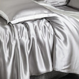 Premium Grey Mulberry Silk Bedding Set