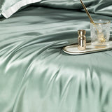 Premium Teal Mulberry Silk Bedding Set
