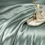 Premium Teal Mulberry Silk Bedding Set