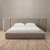Boucle Taupe — Extended Headboard