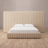 Performance Leather Linen — Full Height Headboard